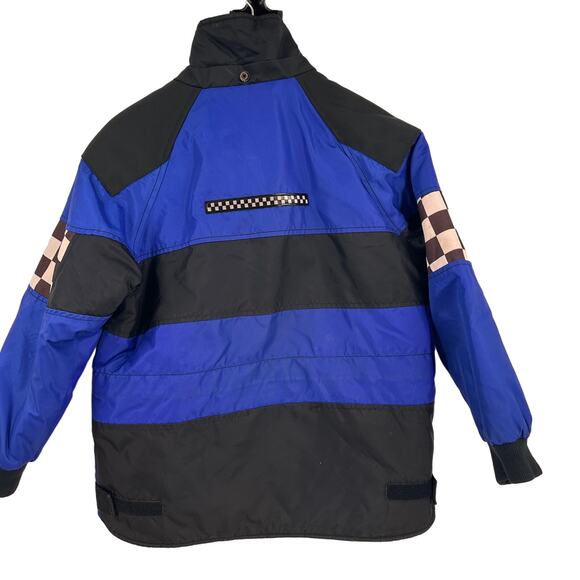 Joe Rocket Little Rocket Blue & Black Motorcycle Racing Jacket Size 12 - Picture 9 of 11